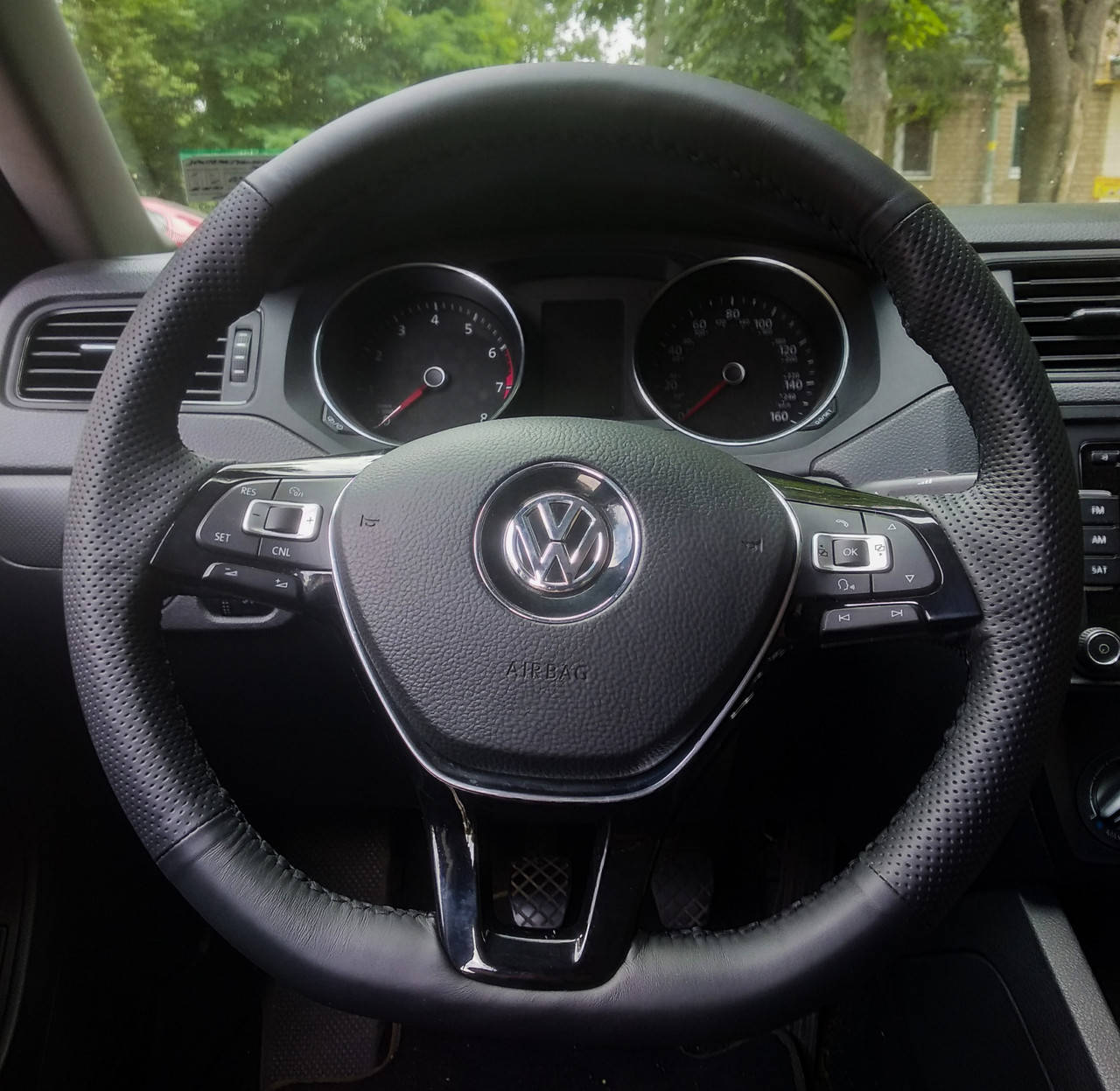 

Чехол - Оплетка из натуральной кожи на руль Фольксваген Passat/Jetta/Polo