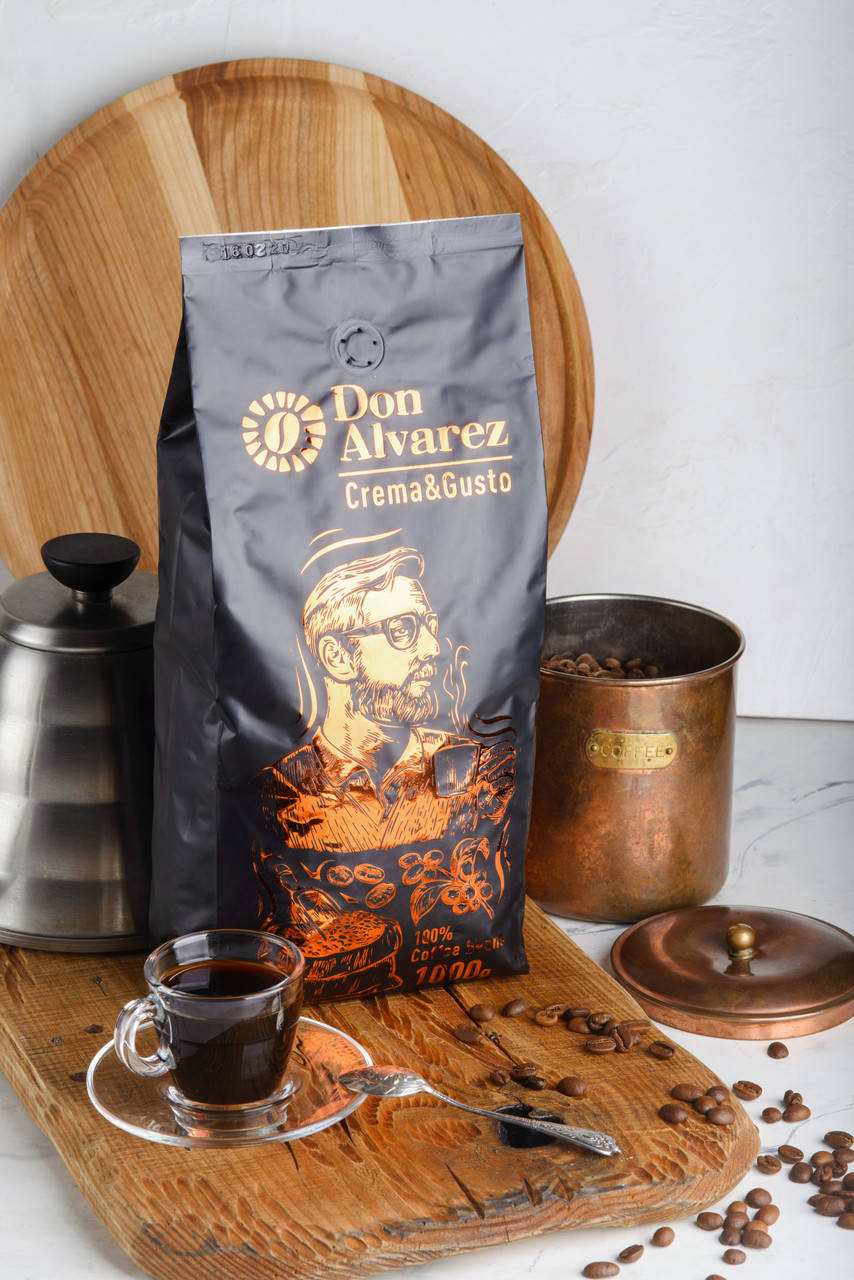 

Don Alvarez Crema&Gusto Зерновой кофе 1кг 100% Робуста