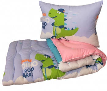 

Детское одеяло ( полуторное )с Подушкой ( 50/70) искусственный лебяжий пух, Разные цвета