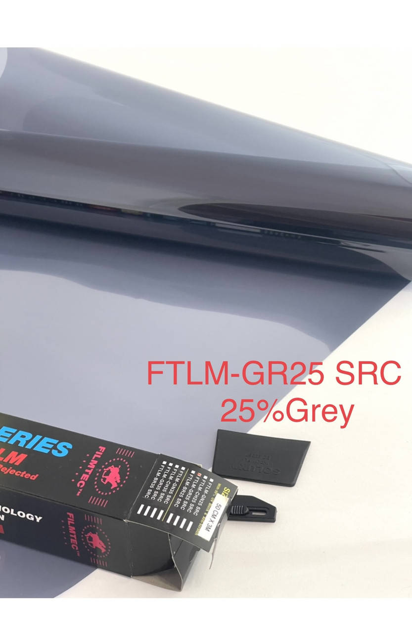 

25%Grey 100смх 3м металлизированная тонировочная плёнка нецарапка, Серый