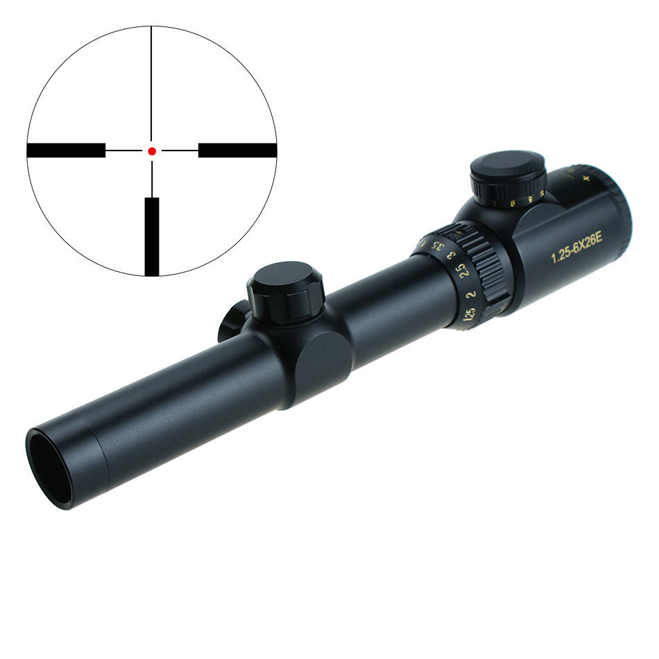 

Прицел загонник Edenberg 1.5-6х26 Е сетка R12 гравированная, D30, подсветка, Черный