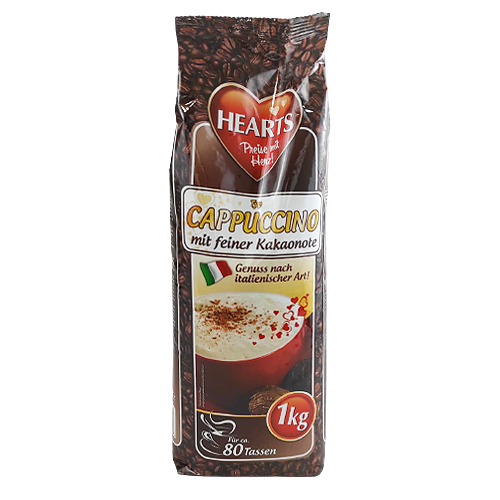 

Капучіно Хертс шоколад Hearts schokolade 1kg 10шт/ящ (Код : 00-00003868)