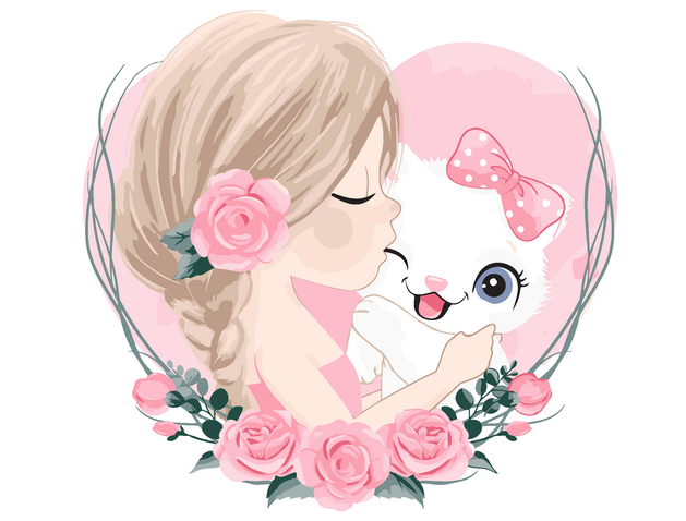 

Картина по номерам BrushMe Кошкина любовь (MEX7116) 30 х 40 см