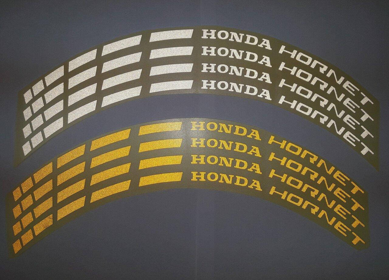 

Наклейка на обод колеса Honda Hornet White, Белый