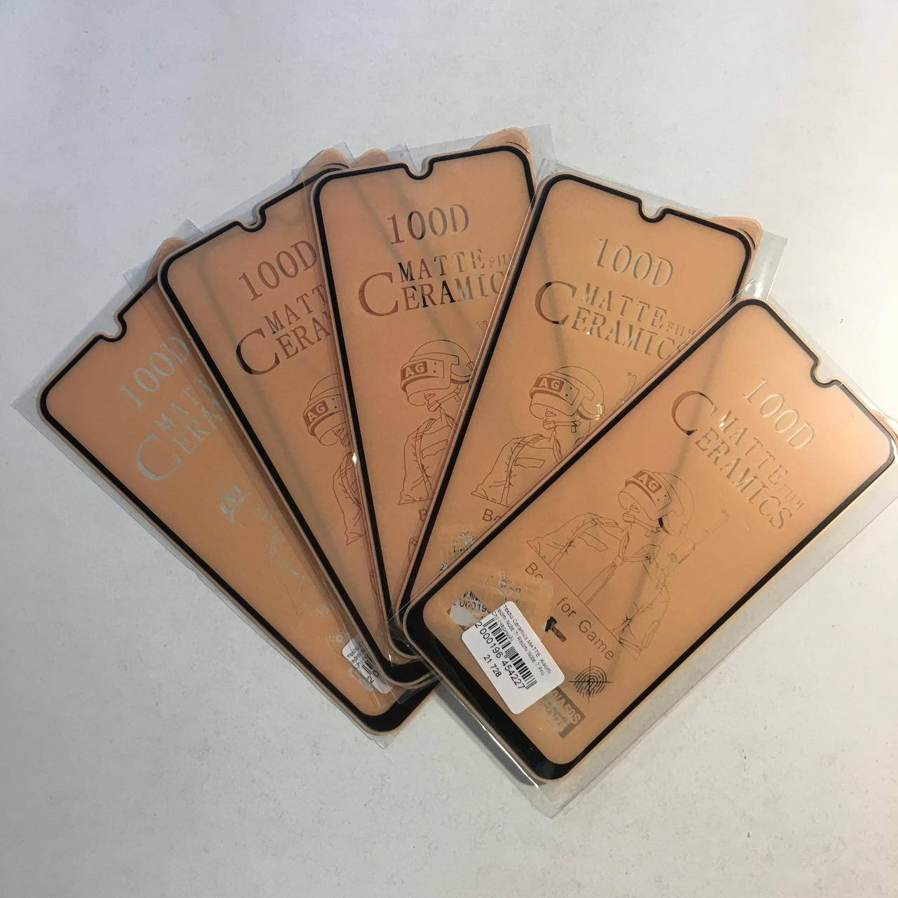 

Защитное стекло для Xiaomi Redmi Note 7(не трескается от ударов) Керамика матовое, Прозрачный