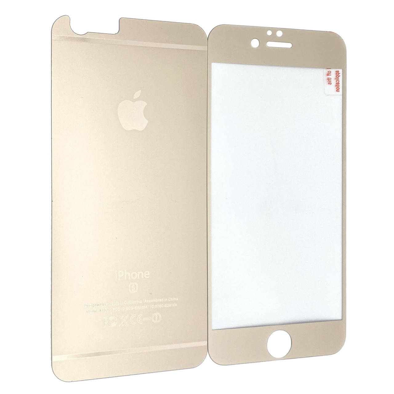 

Защитное стекло для Apple iPhone 6 / 6S matt back / face (gold)