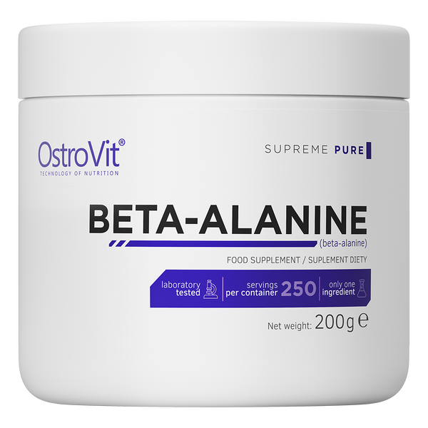 

Бета-Аланін Beta-Alanine OstroVit 200 г Без смакових добавок