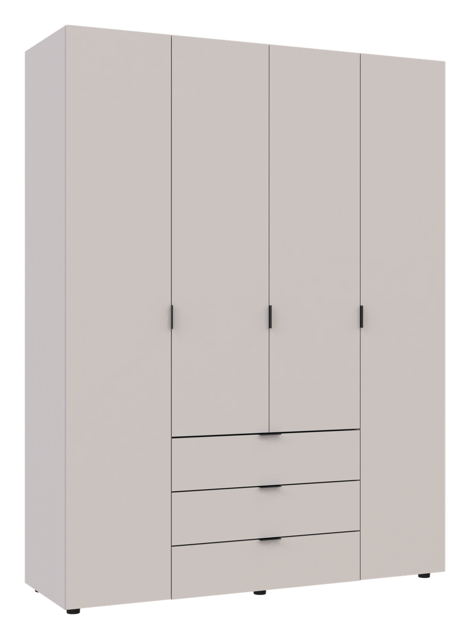 Розпашна Шафа для одягу Doros Гелар Кашемір 4 ДСП 155х49.5х203.4 (80737634) 2