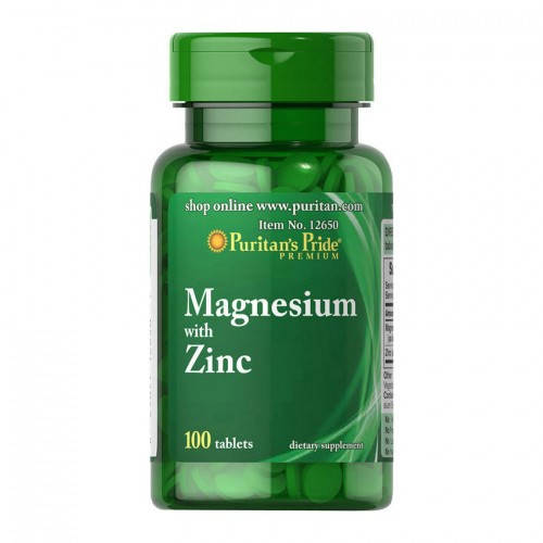 

Добавка Puritan's pride Magnesium with Zinc (100 таб.)