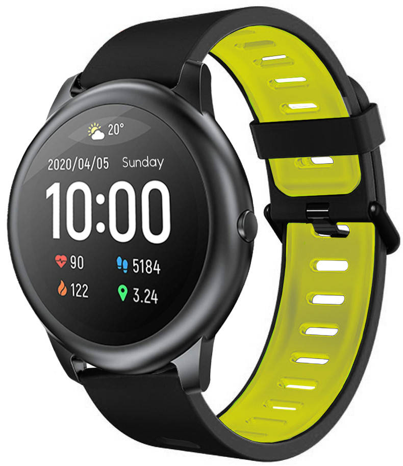 

Ремешок Traf для Haylou Smart Watch Solar LS05 Black-Yellow
