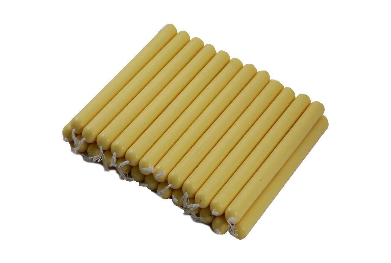 

Белые восковые свечи 12см, Белый