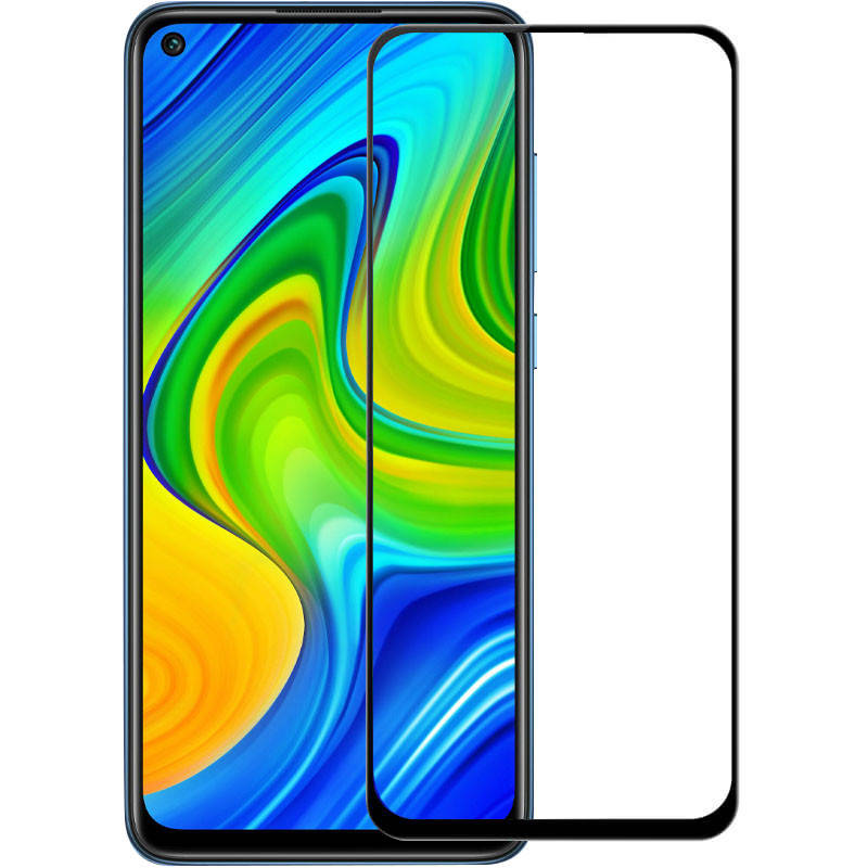 

Защитное Стекло для Xiaomi Redmi Note 9 / Redmi 10X / Note 9T / Note 9 5G, Черный
