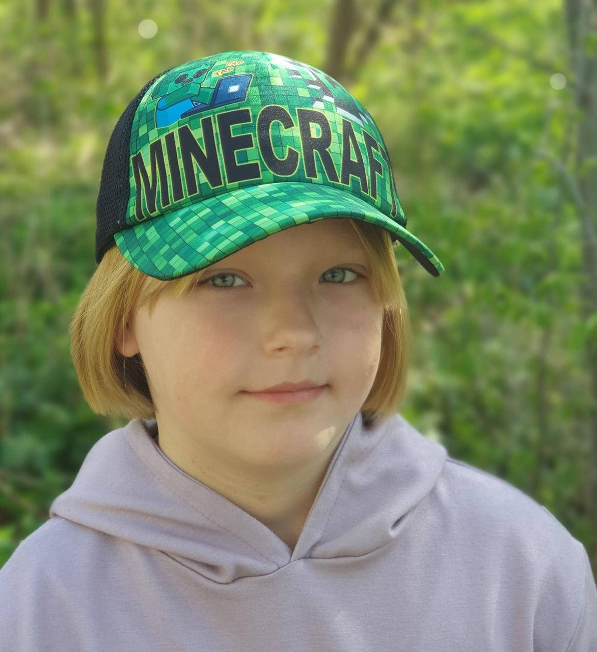 

Детская кепка Minecraft, Зелёный