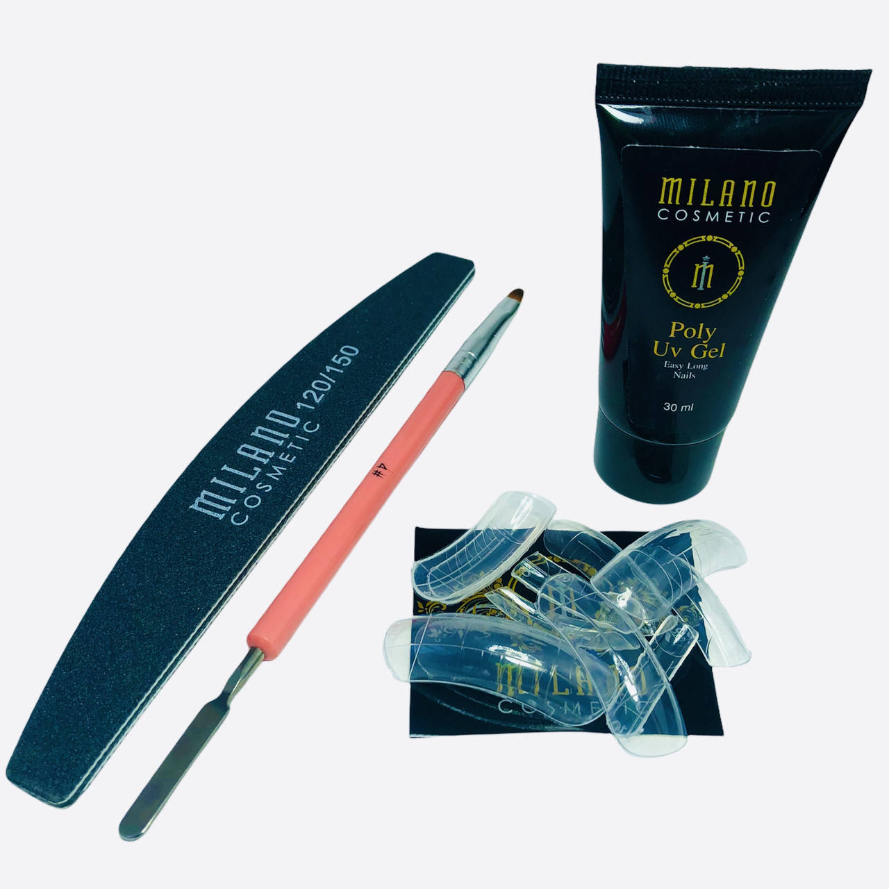 

Набор для наращивания ногтей полигелем акригель формы для маникюра Milano Cosmetic 30 мл