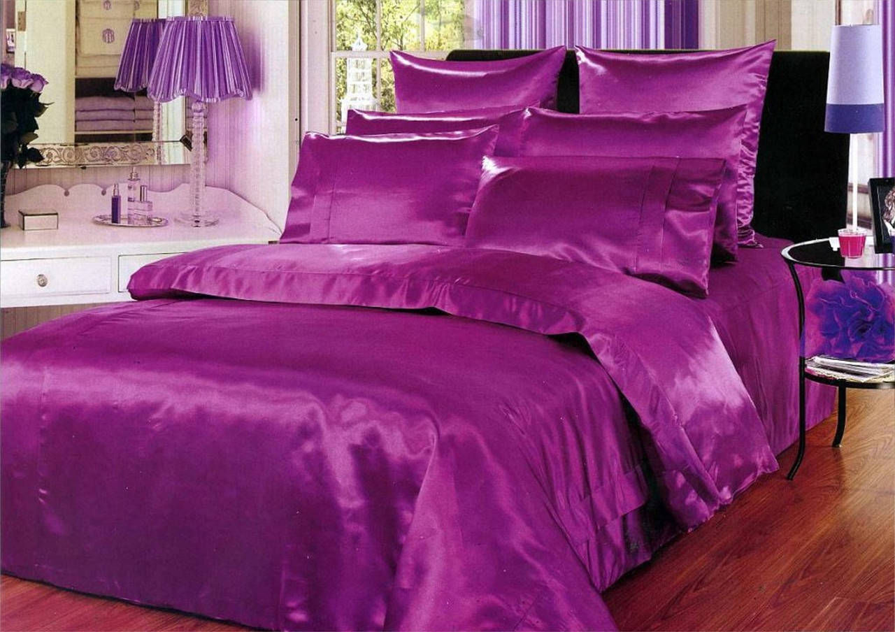 

Постельное белье Атлас лиловый