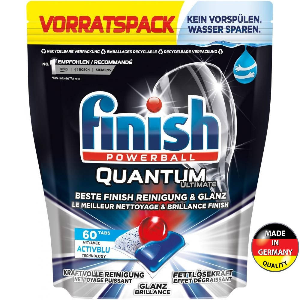 

Капсулы для посудомойки 60шт Finish Quantum Ultimate таблетки финиш Германия