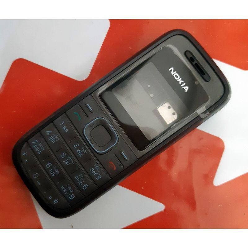 

Корпус телефона Nokia 1208, полный комплект, черный, клавиатура.