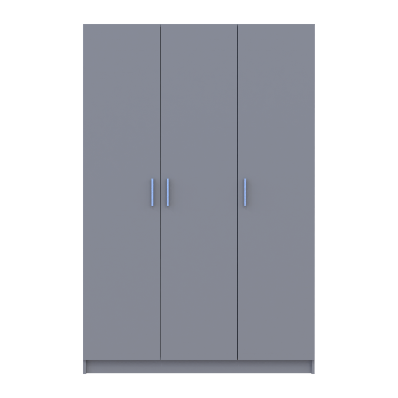 Шафа для одягу Doros Промо Сірий 3 ДСП 135х48х204 (80737765)