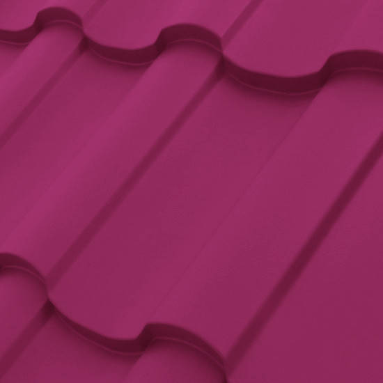 

Металлочерепица - Adamante "Ruukki" Pural matt BT 0,5 мм RR 29