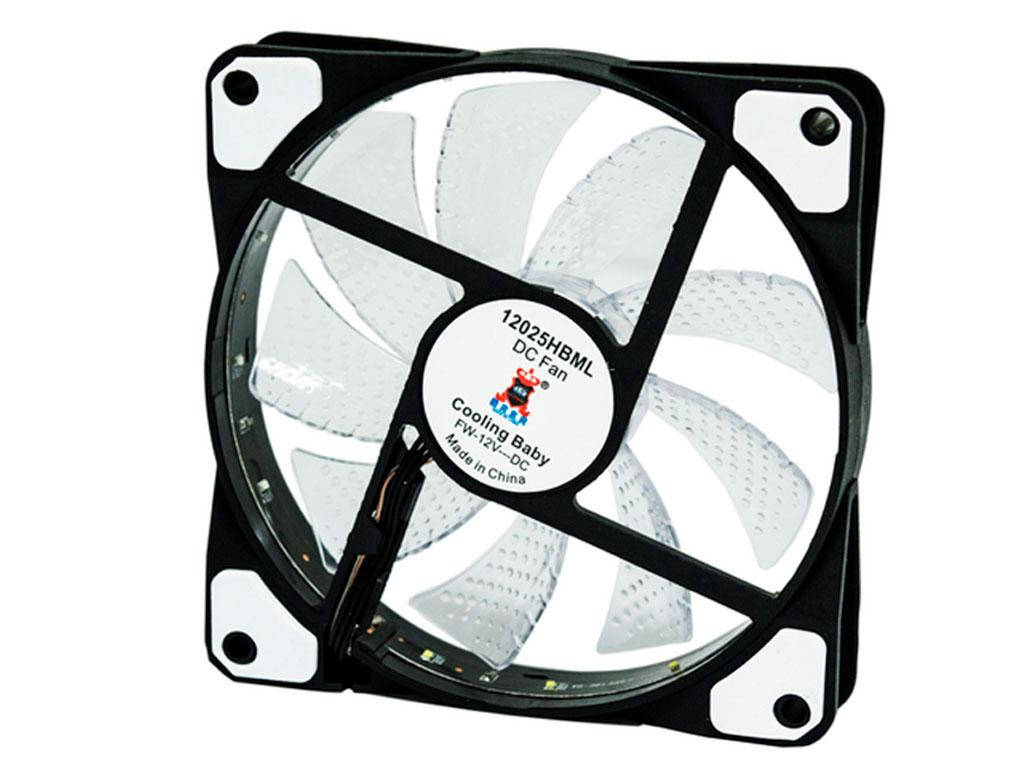 

Вентилятор (кулер) для корпуса Cooling Baby 120мм LED Multicolor 12025HBML