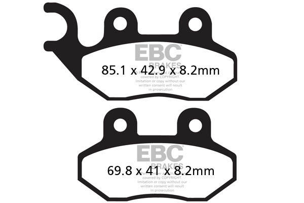 

ТОРМОЗНЫЕ КОЛОДКИ EBC SFA264 ДЛЯ СКУТЕРА (kpl. НА 1 ДИСК)