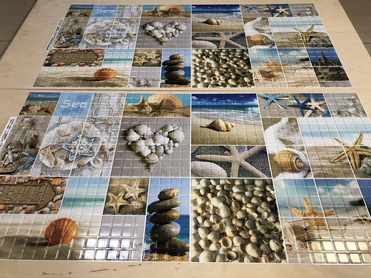 

Панели ПВХ Регул Мозаика Морской берег 955*488 мм, Голубой