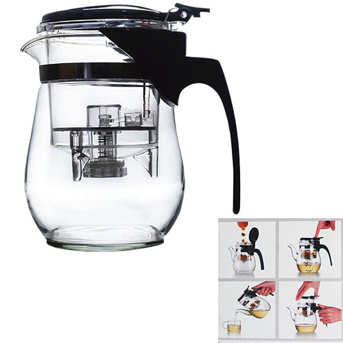 

Заварочный чайник 1000 мл (заварник 330мл) с системой слива Гунфу