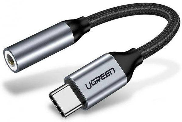 

OTG-переходник Ugreen AV142 USB Type-C to 3.5mm Gray