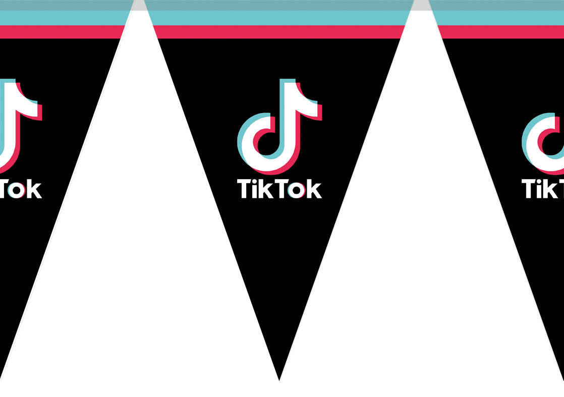 

Гирлянды бумажные "Tik Tok" Тик Ток