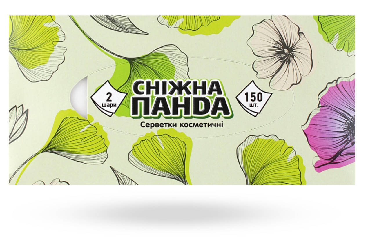 

Салфетки косметические Снежная панда 150 шт