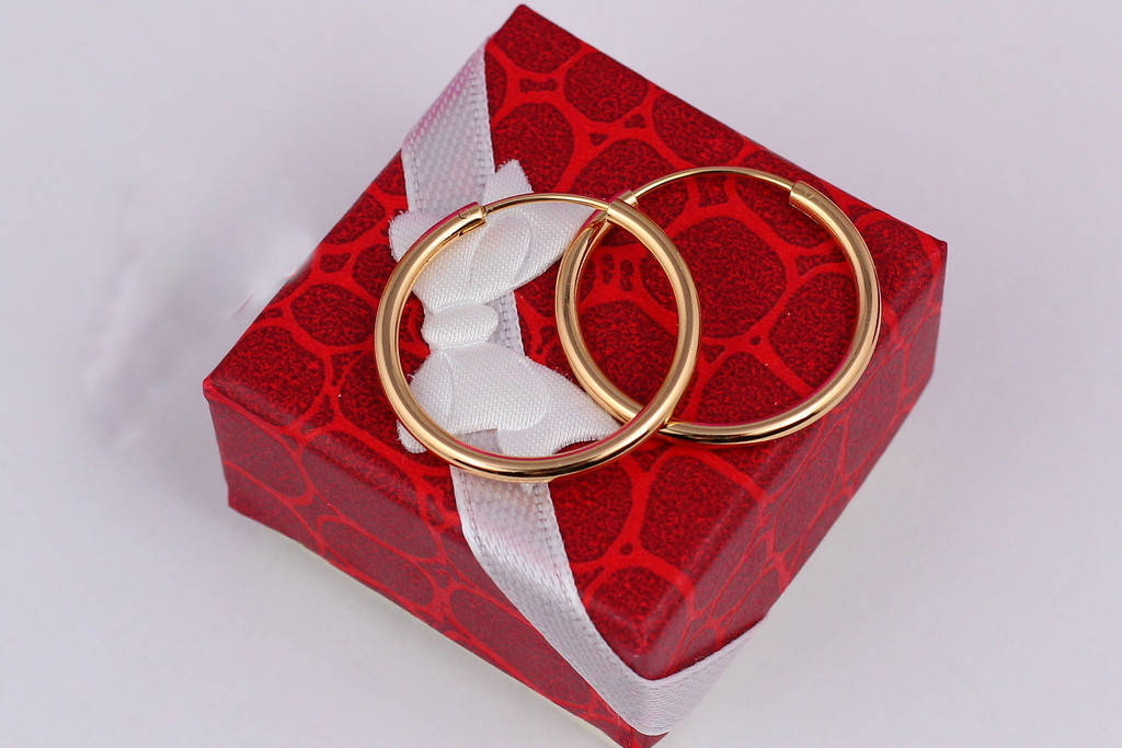 

Серьги кольца Xuping Jewelry 2,5 см золотистые