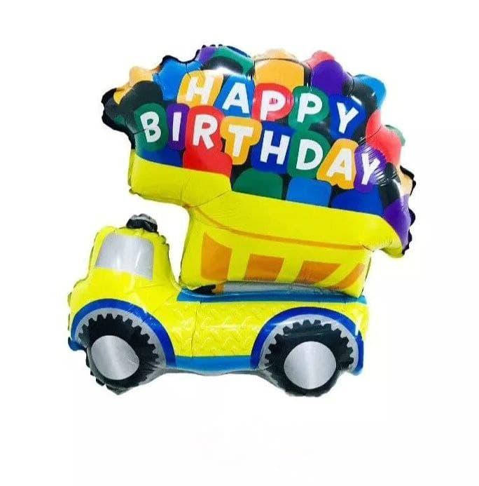 

Фольгированный шар АВТОБУС HAPPY BIRTHDAY 70x53см.(27"), Разные цвета