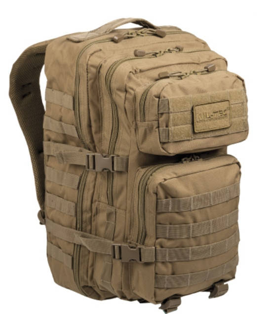 

Військовий рюкзак Mil-Tec Assault Pack 36 л бежево-коричневого кольору OLIVE