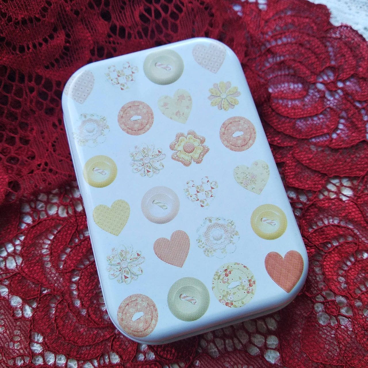 

Коробка металлическая прямоугольная "Sewing", Разные цвета