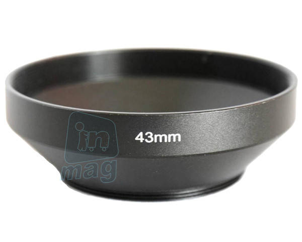 

Металлическая широкоугольная бленда 43 мм для широкоугольного объектива.