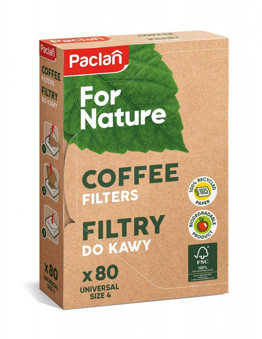 

Paclan Фильтры для кофе №4 80шт