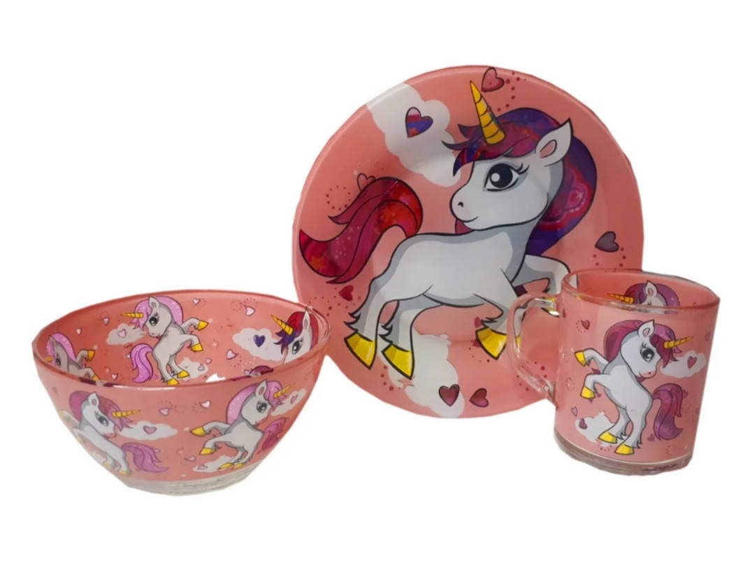 

Детский набор стеклянной посуды для кормления Little Pony 5 предметов Metr+