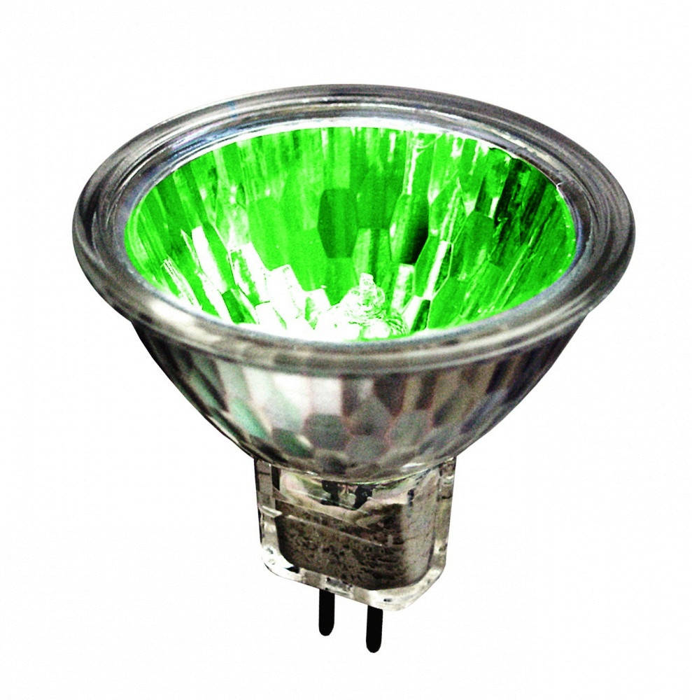 

Лампа галогенная MR16 12V/35W зеленая