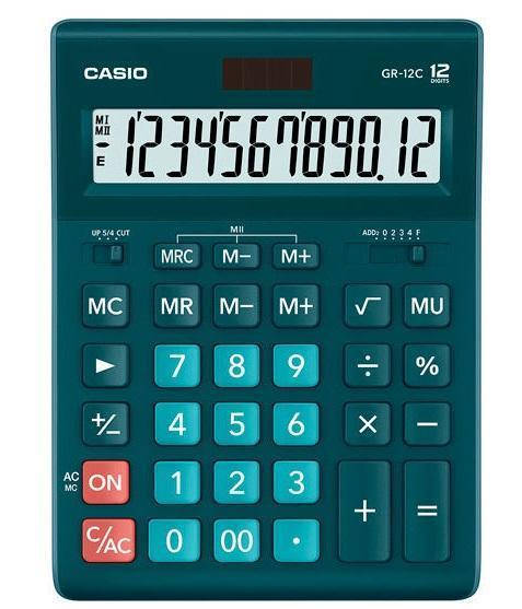 

Калькулятор 12р. 209х155х35мм. Casio бирюзовый