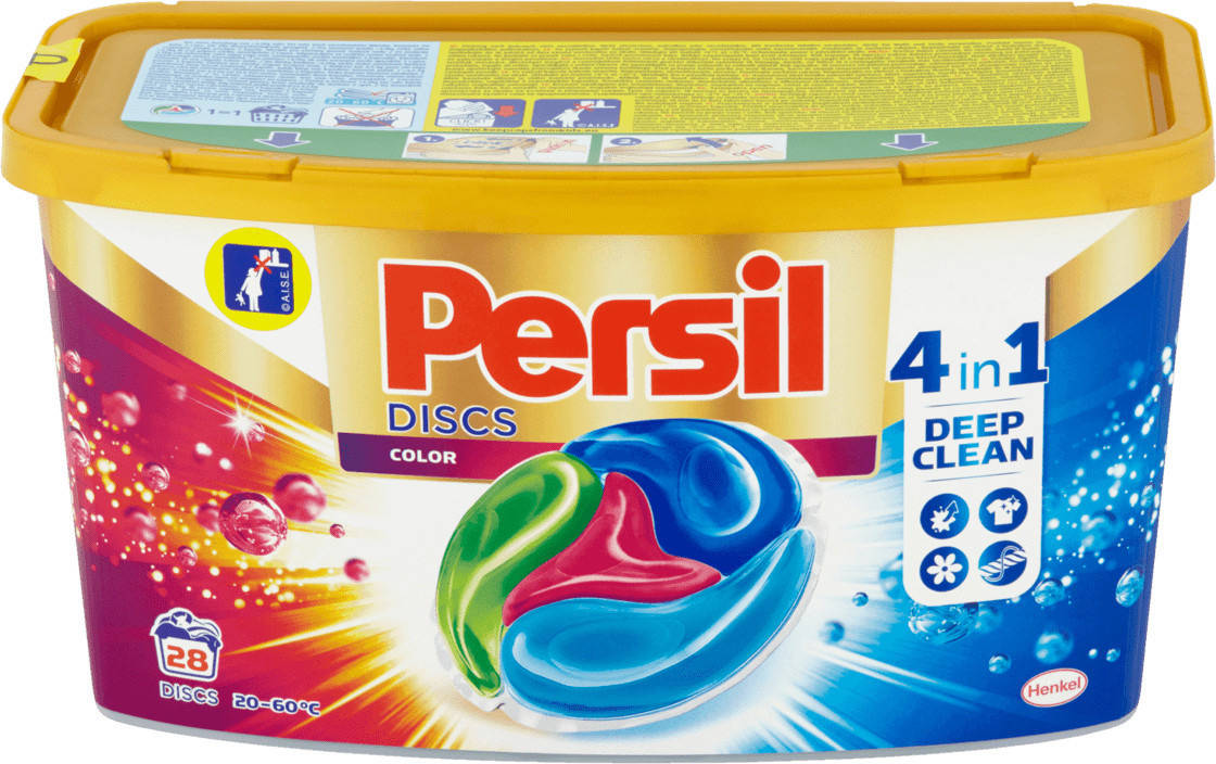 

Гель-капсулы для стирки цветного белья Persil Discs Color 4в1 28 шт