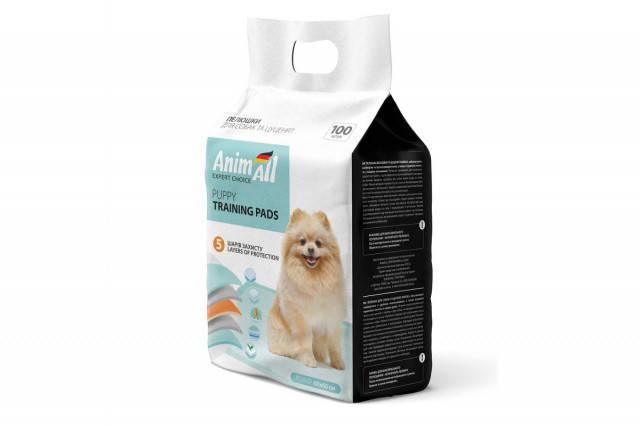 

Пеленки AnimAll Puppy Training Pads для собак и щенков, 60 х 60 см, 100 штук