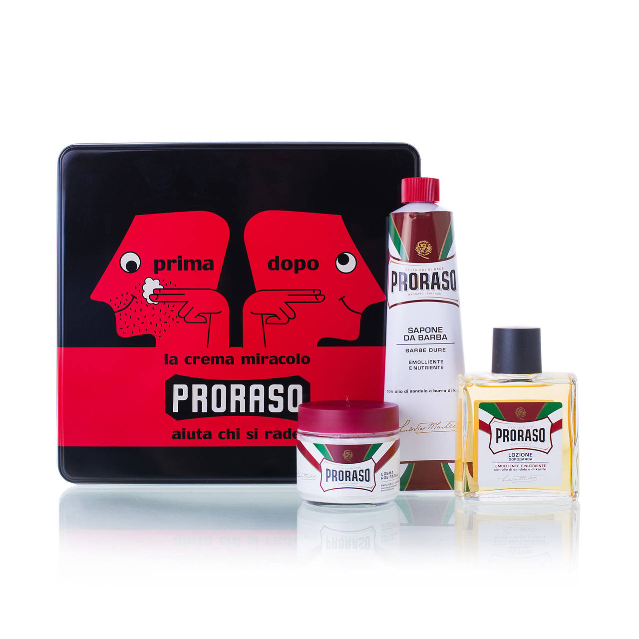 

Набор подарочный для бритья с 3-х предметов Proraso vintage selection primadopo