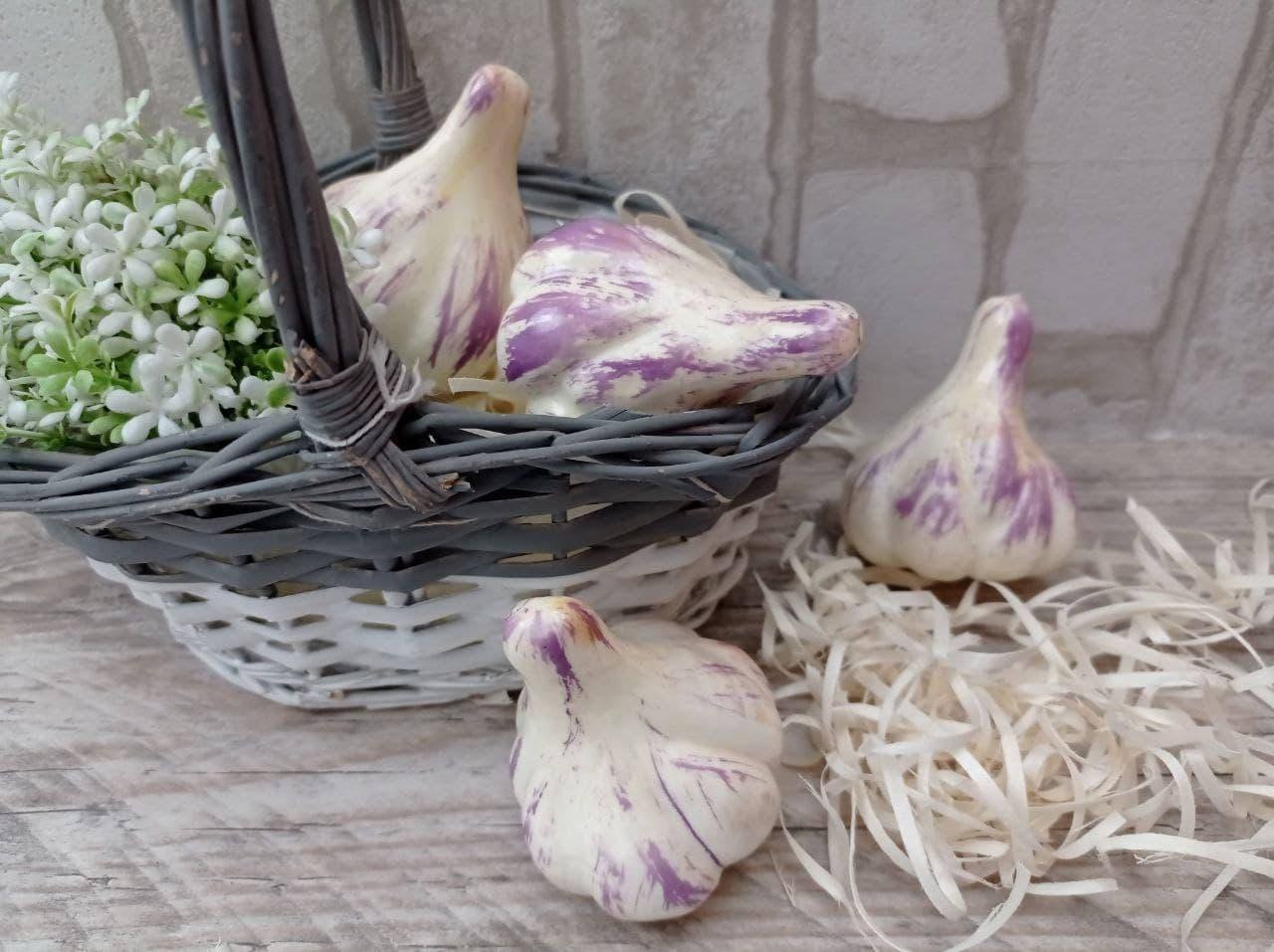 

Чеснок искусственный - муляж из пенопласта, h-8cm