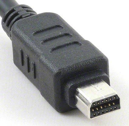 

Кабель для фотоаппарата Olympus USB 12pin CB-USB5/USB6 E330 E-410 E-510 E520 SZ-10 SZ-30 SZ-20 CB-U +++, Черный