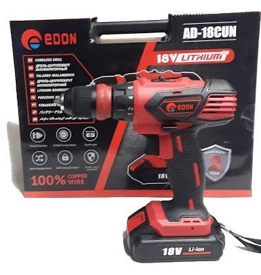 

Аккумуляторный шуруповерт Edon AD-18CUN