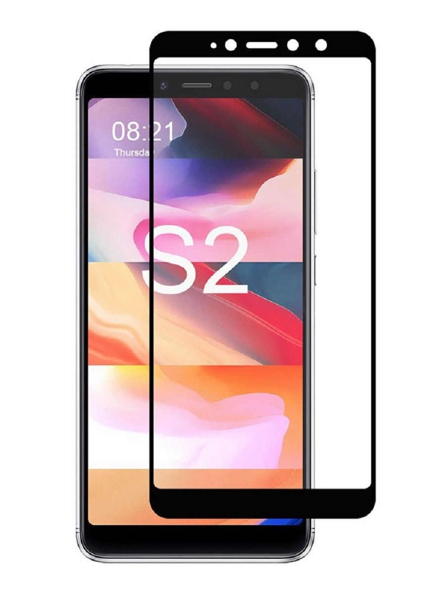 

Защитное стекло для телефона Xiaomi Redmi S2 / стекло защитное на редми с2 / 3D стекло для redmi s2, Черный