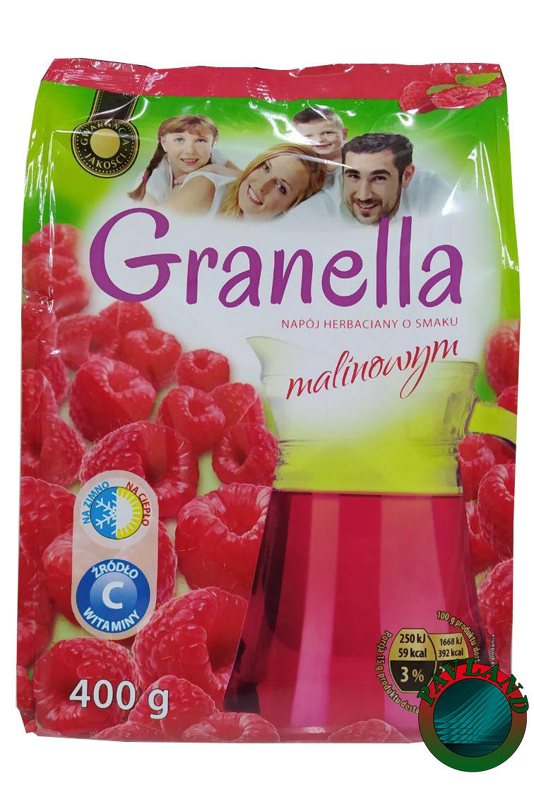 

Гранулированный чай с ароматом малины Granella 400 гр. (Польша)