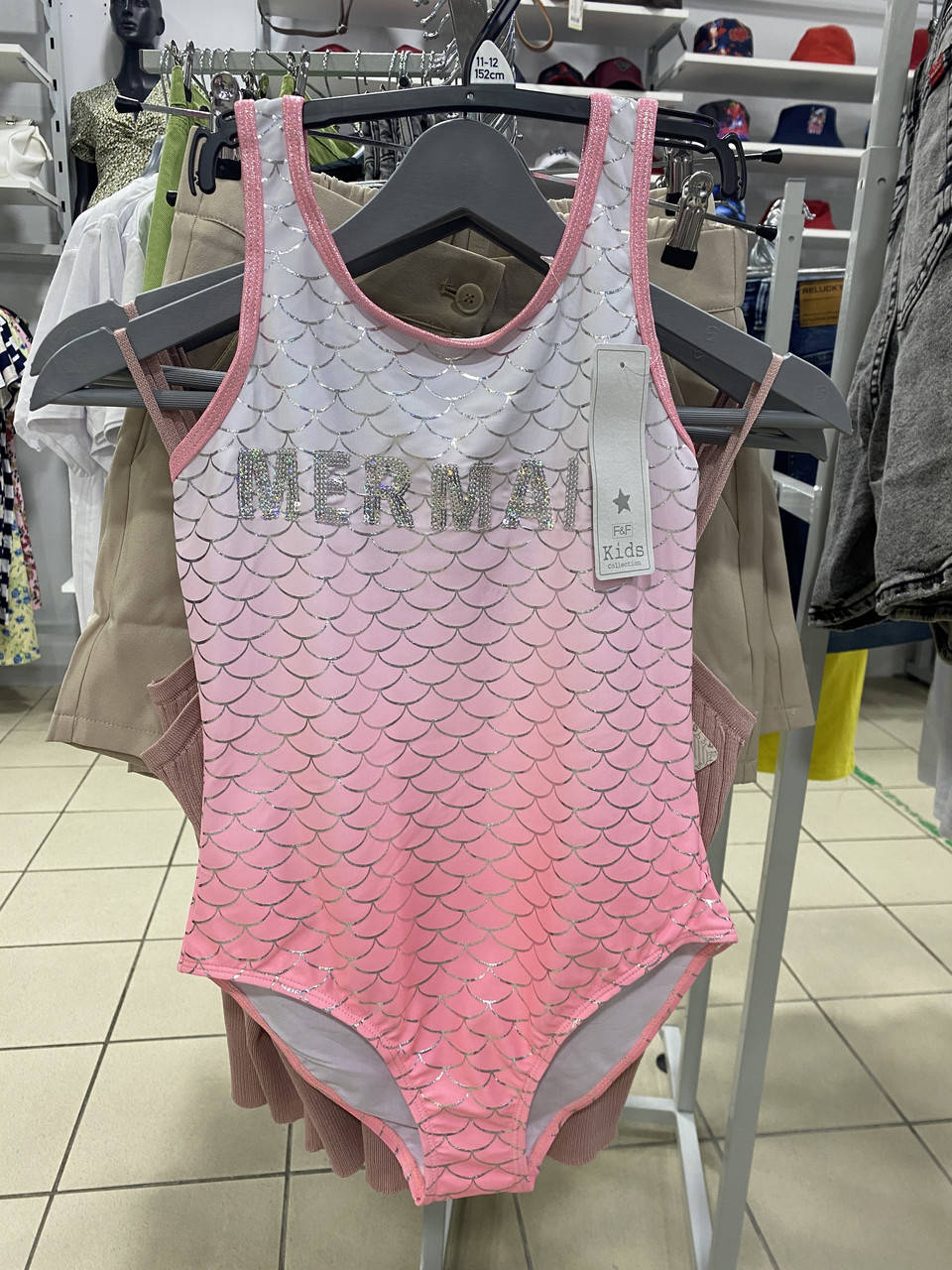 

Купальник на Девочку Mermaid Слитный Цельный Качество 8-9, 9-10, 10-11, 12-13 лет