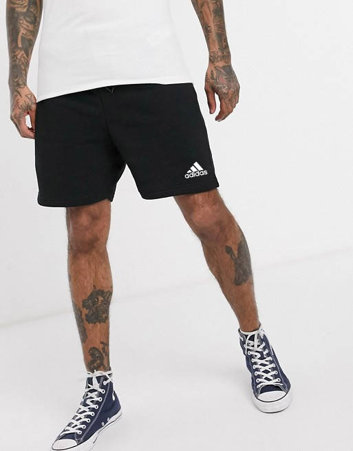 

Спортивные мужские шорты Adidas (Адидас) черные, Черный