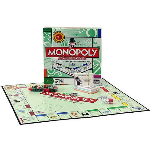 

Настольная игра "Монополия" 6123 (24шт/2) карточки, кубики, фишки, игровое поле, в коробке 27*27*5см